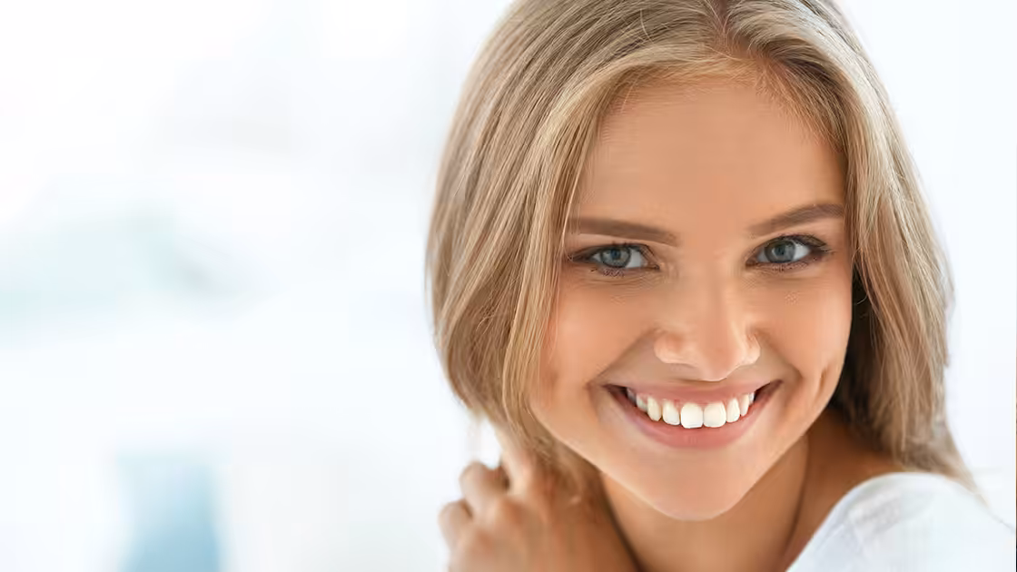 Cosmetic dentistry smiling patient