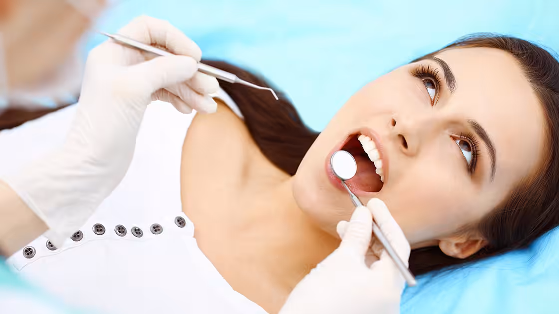 Preventative dentistry patient at office